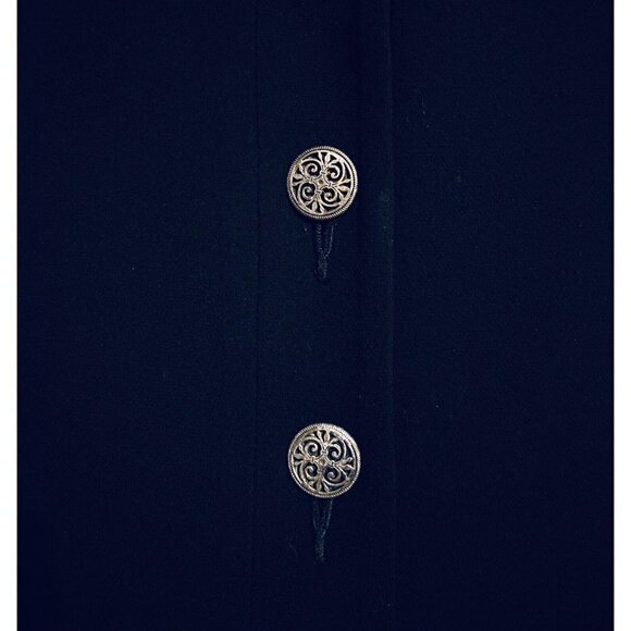 Cabi Womens 4 Abbott Cropped Jacket Ponte Knit Metal Buttons Black 3027 - Picture 5 of 10